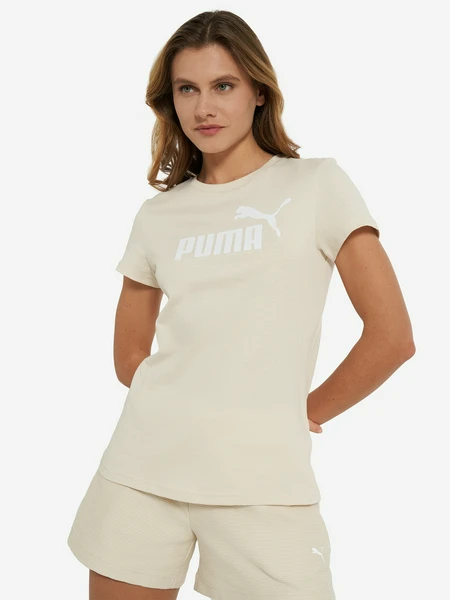Футболка PUMA Ess No. 1 Logo, бежевый, арт. 682371p0p-87
