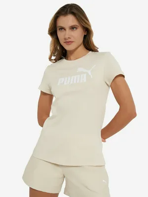 Футболка PUMA Ess No. 1 Logo, бежевый, арт. 682371p0p-87