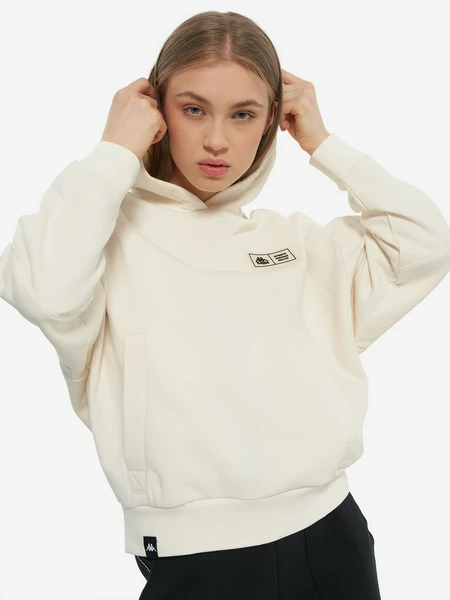 Худи женское оверсайз Kappa, бежевый, арт. 137680kap-60
