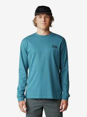 Лонгслив Mountain Hardwear Box Logo, голубой, арт. 2100601MHW-458