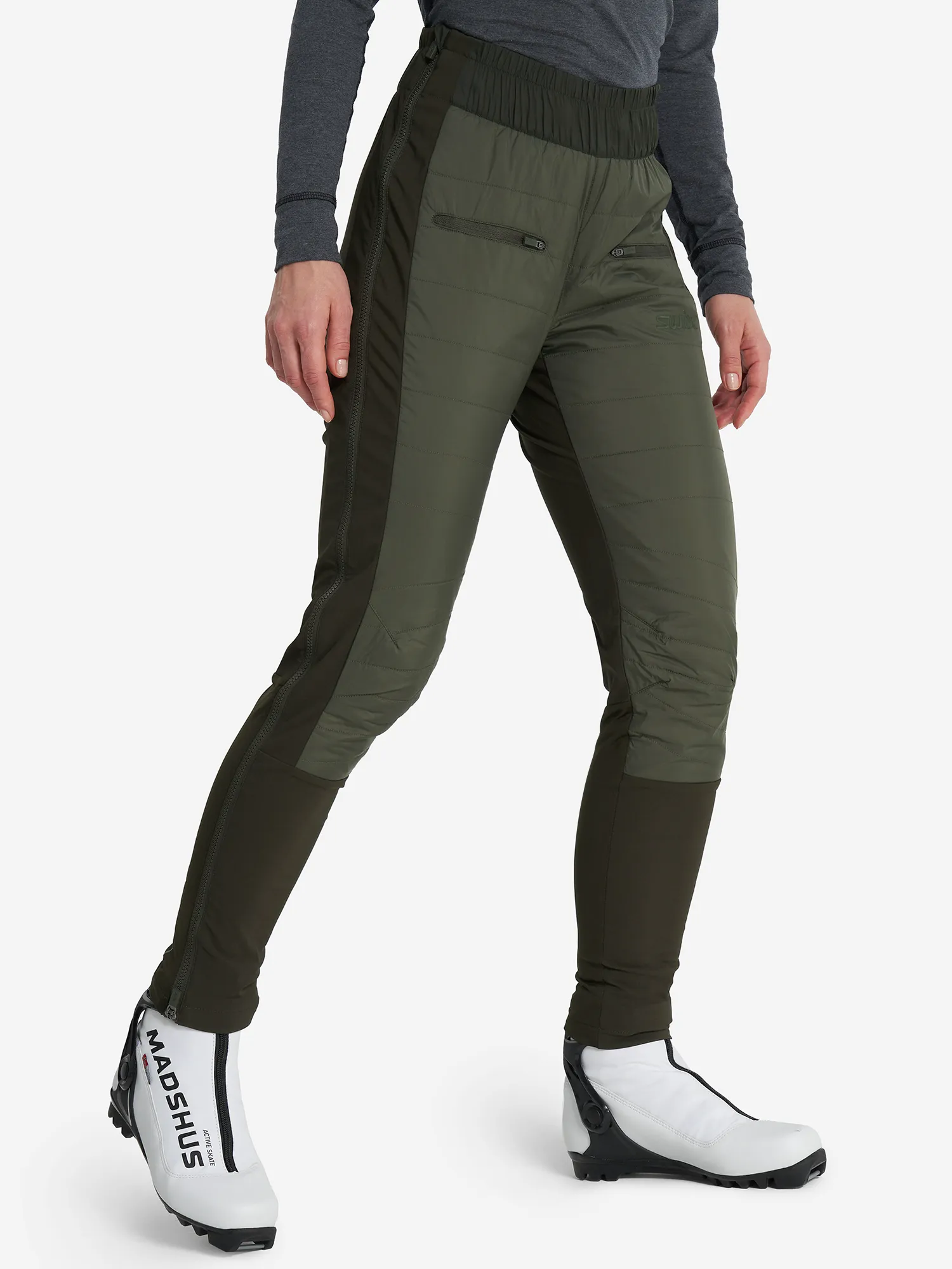 Брюки утепленные женские Swix, зеленый, арт. 22886s1d-48101