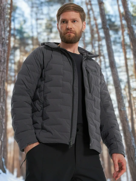 Пуховик Mountain Hardwear Stretchdown Hoody, серый, арт. 25901