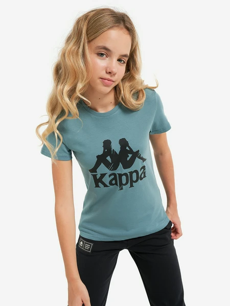 Футболка для девочек Kappa, синий, арт. 25944
