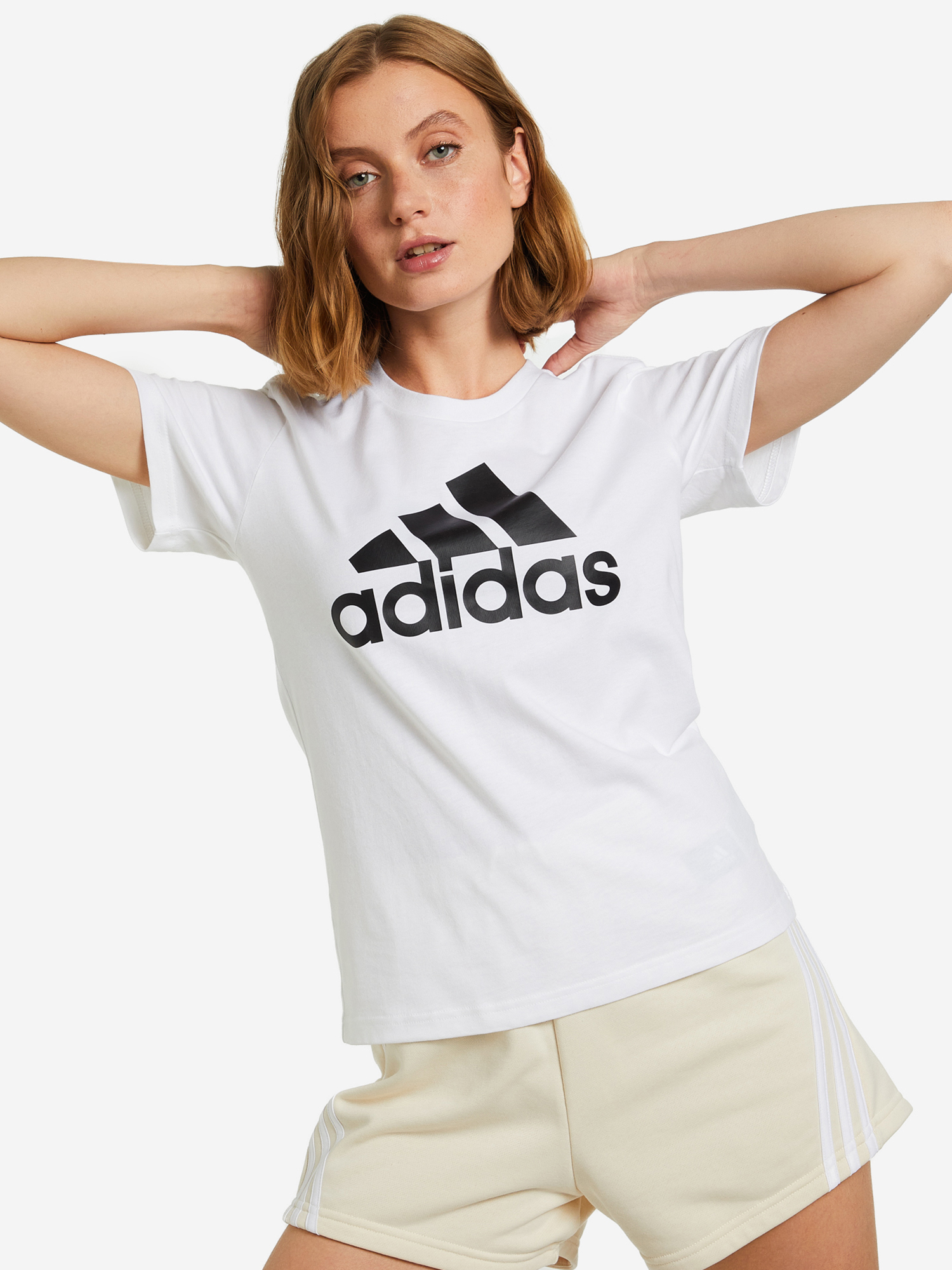 Футболка adidas Loungewear Essentials Logo, белый, арт. gl0649a01-.