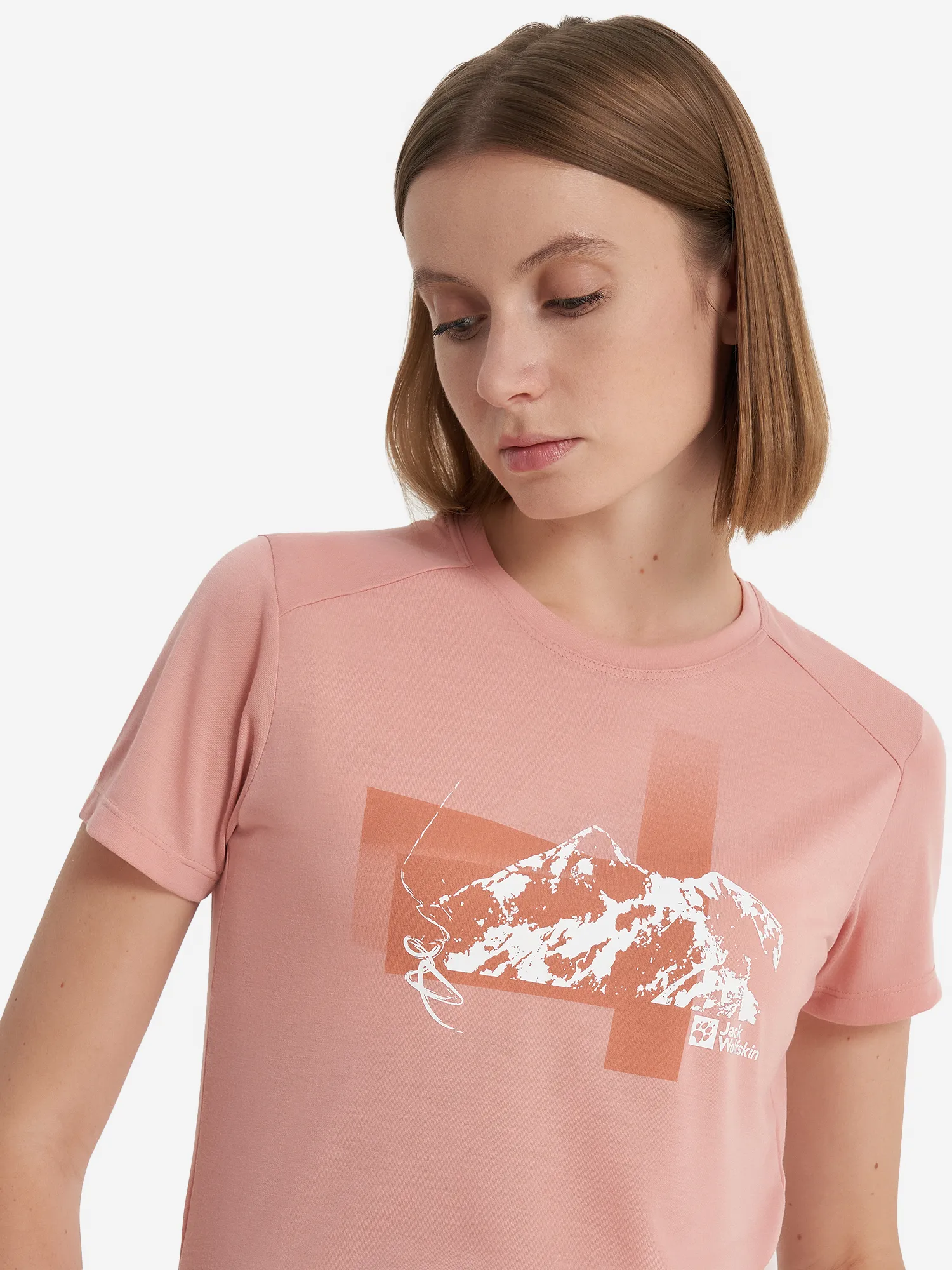 Футболка женская Jack Wolfskin Vonnan, розовый, арт. 1810051j01-2919