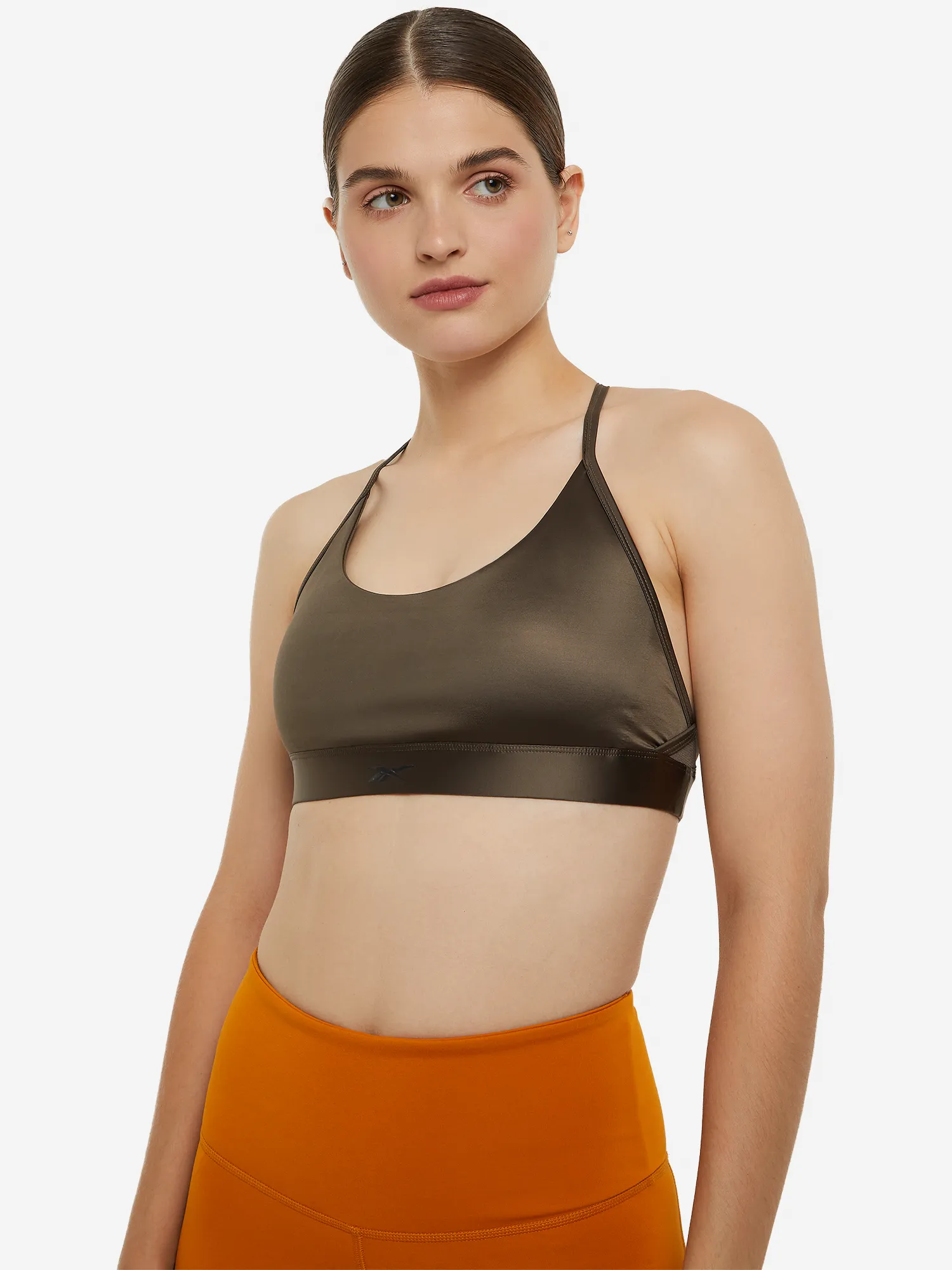 Топ бра спортивный Reebok Lux, коричневый, арт. il4590r00-.