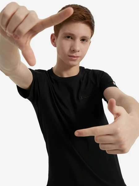 Футболка для мальчиков Champion, черный, арт. 307125c0k-kk001