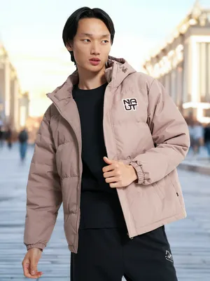 Мужской пуховик, коричневый, арт. W552349310-6W361