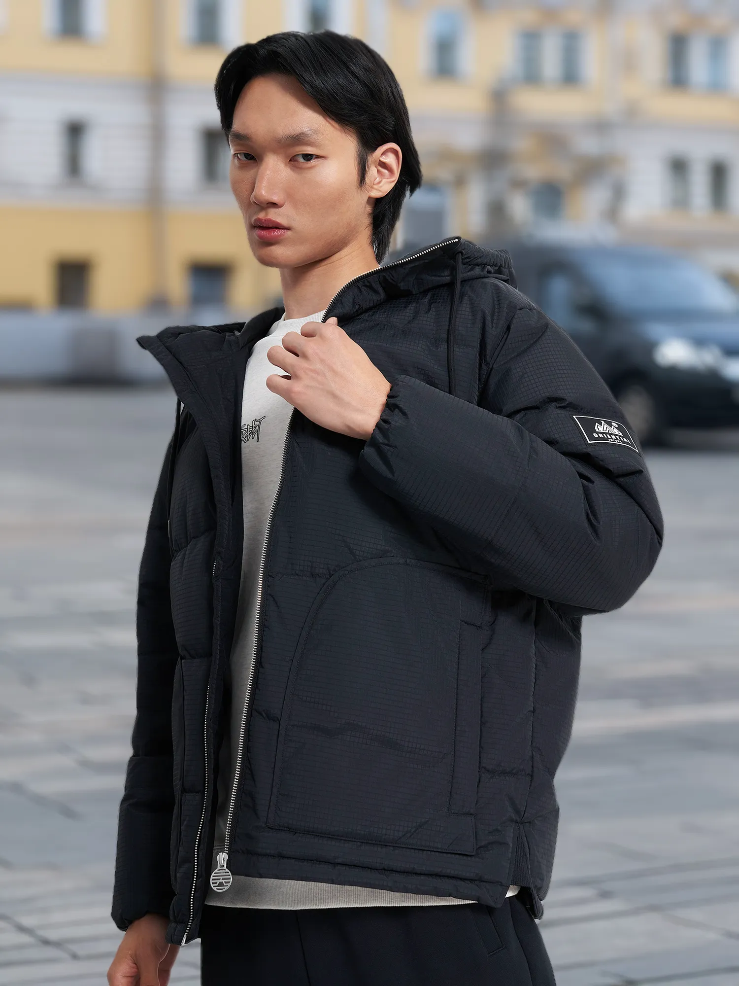 Пуховик мужской, черный, арт. w552345303-3w361-.