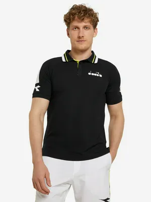 Поло мужское Diadora, черный, арт. DR102179123D07-80013