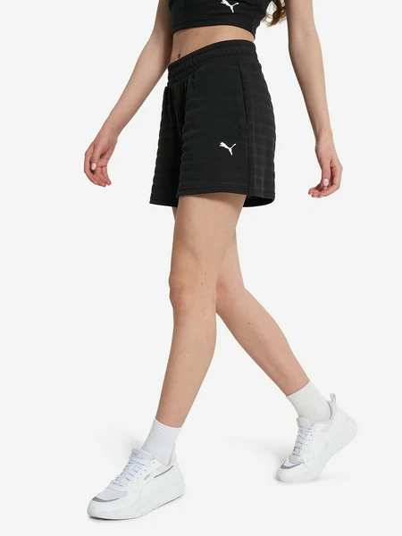 Шорты спортивные женские PUMA Ess Elevated, черный, арт. 685028p0p-01