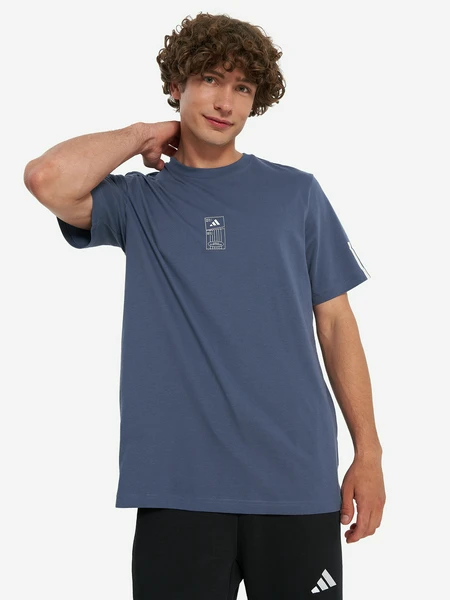 Футболка мужская adidas Stad Ticket, синий, арт. 26089