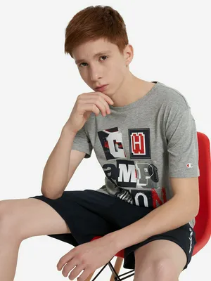 Футболка для мальчиков Champion, серый, арт. 307132C0K-EM006