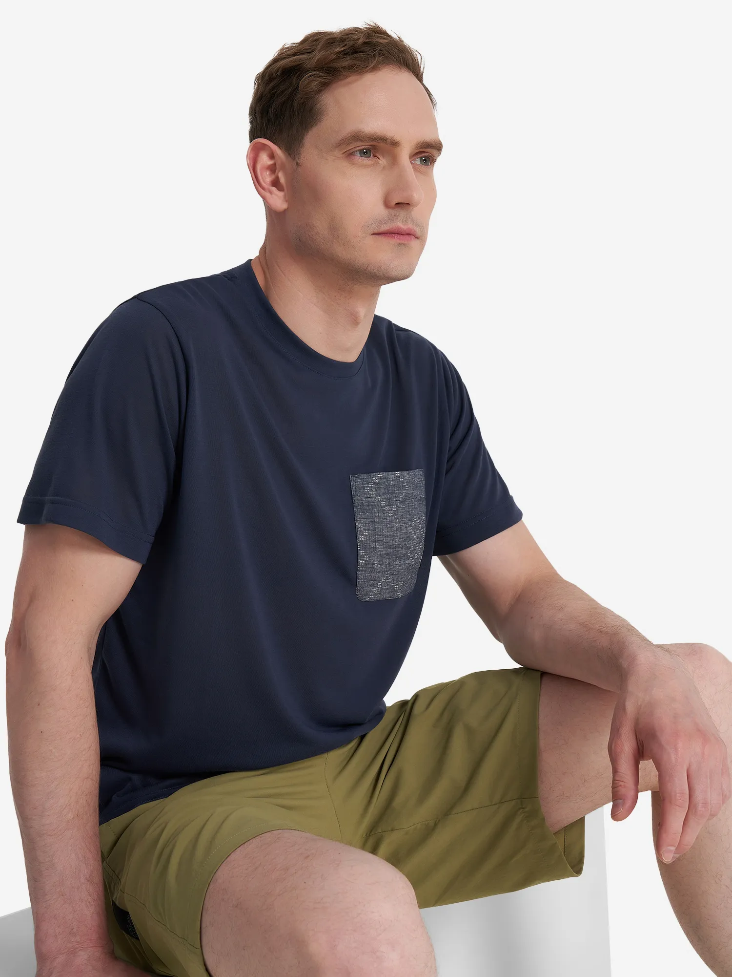 Футболка Jack Wolfskin Pocket Karana, синий, арт. 1809781j01-1010