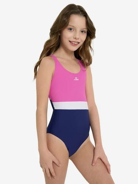 Купальник слитный для девочек Joss, синий, арт. 26153