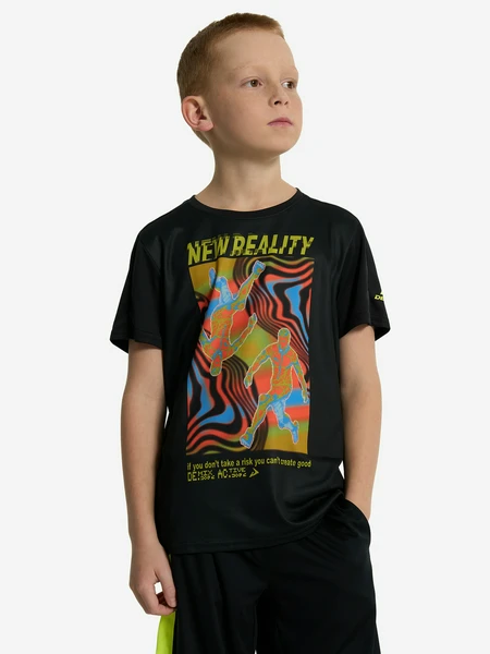 Футболка для мальчиков Demix, черный, арт. 26157
