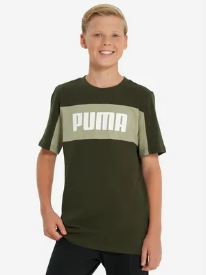 Футболка для мальчиков PUMA Block, зеленый, арт. 685818P0P-70