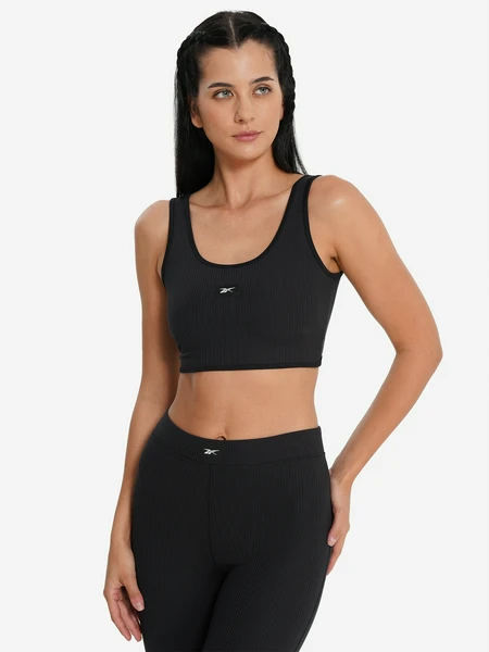 Топ бра спортивный Reebok Rib Multi-Way, черный, арт. 26290