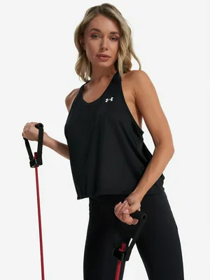 Майка женская Under Armour Tech Swing Tank, черный, арт. 26320