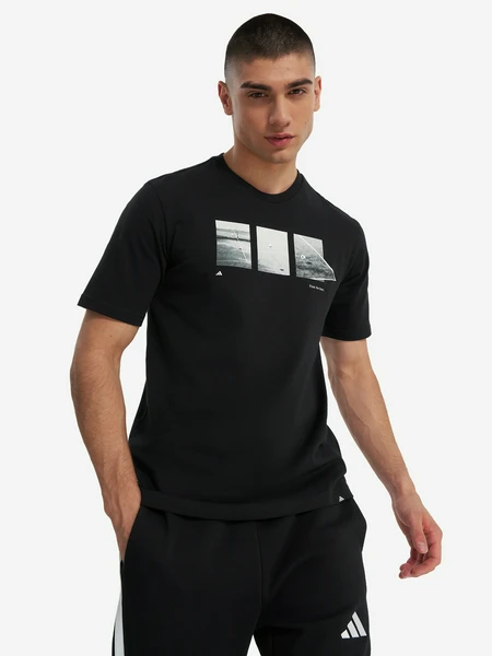 Футболка мужская Adidas Lens Tennis, черный, арт. 26321