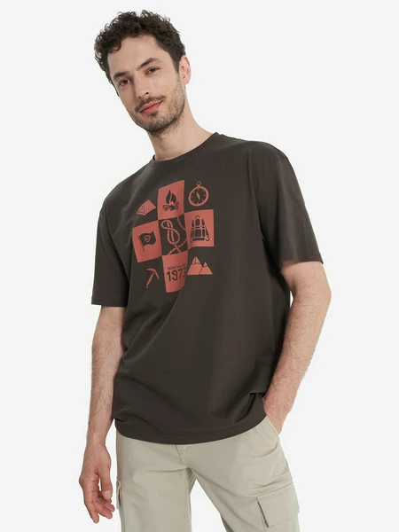 Футболка мужская Northland, коричневый, арт. 26326