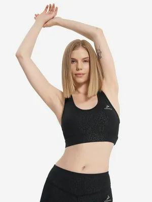 Топ бра спортивный Demix ActiveMove Gym Gfx, черный, арт. 137598DMX-B1