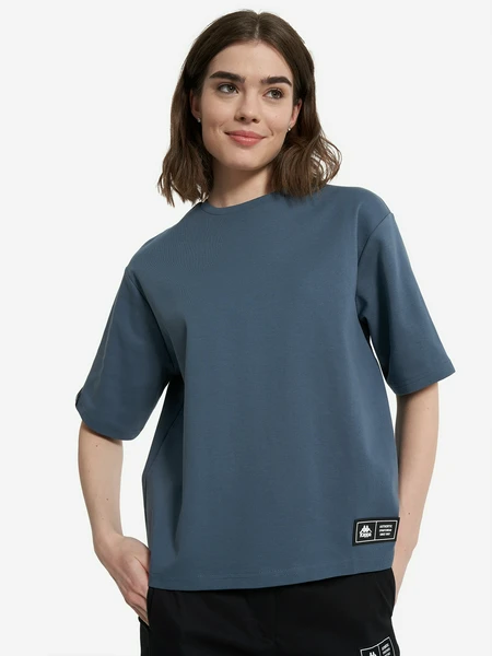 Футболка женская оверсайз Kappa, синий, арт. 137689kap-s4