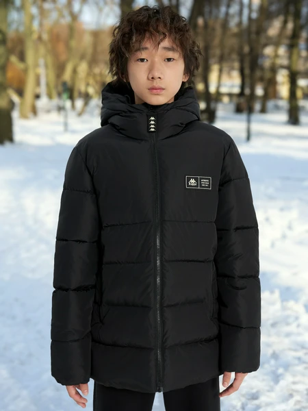 Пуховик для мальчиков Kappa, черный, арт. 26374