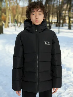 Пуховик для мальчиков Kappa, черный, арт. 137489