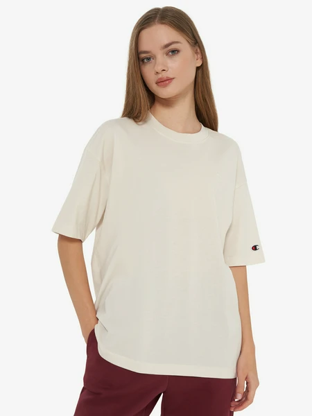 Футболка женская оверсайз Champion, бежевый, арт. 26389