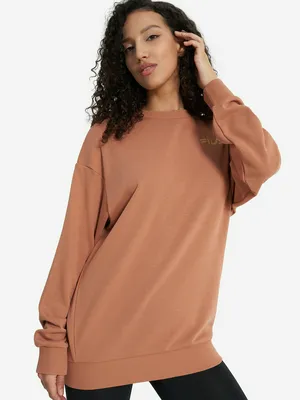 Свитшот женский оверсайз FILA, бежевый, арт. 26401