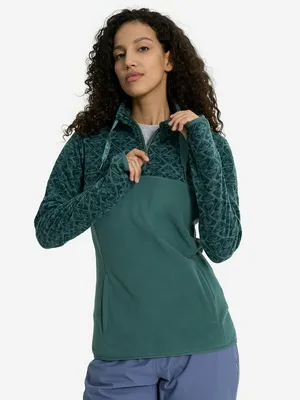 Джемпер флисовый Roxy Sayna, зеленый, арт. ERJFT04831R17-BPF5