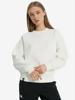 Свитшот оверсайз Kappa, бежевый, арт. 137681kap-60