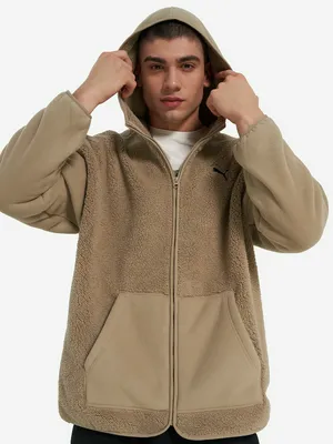 Джемпер флисовый PUMA Ess Elevated, коричневый, арт. 688260p0p-55