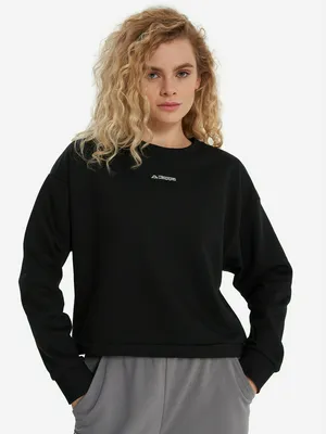 Свитшот женский Kappa, черный, арт. 140738KAP-99