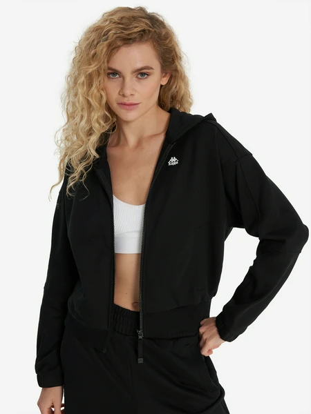 Толстовка женская Kappa, черный, арт. 140864kap-99