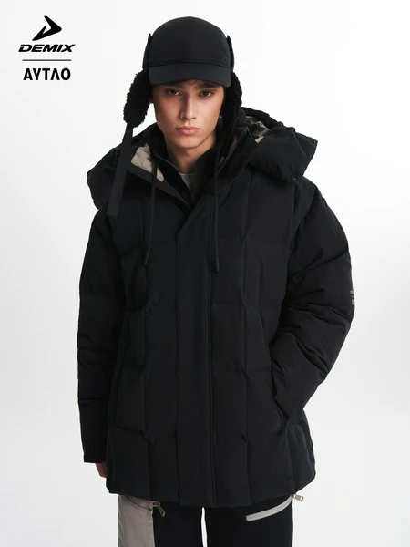 Пуховик мужской оверсайз Demix x AYTΛO, черный, арт. 26502