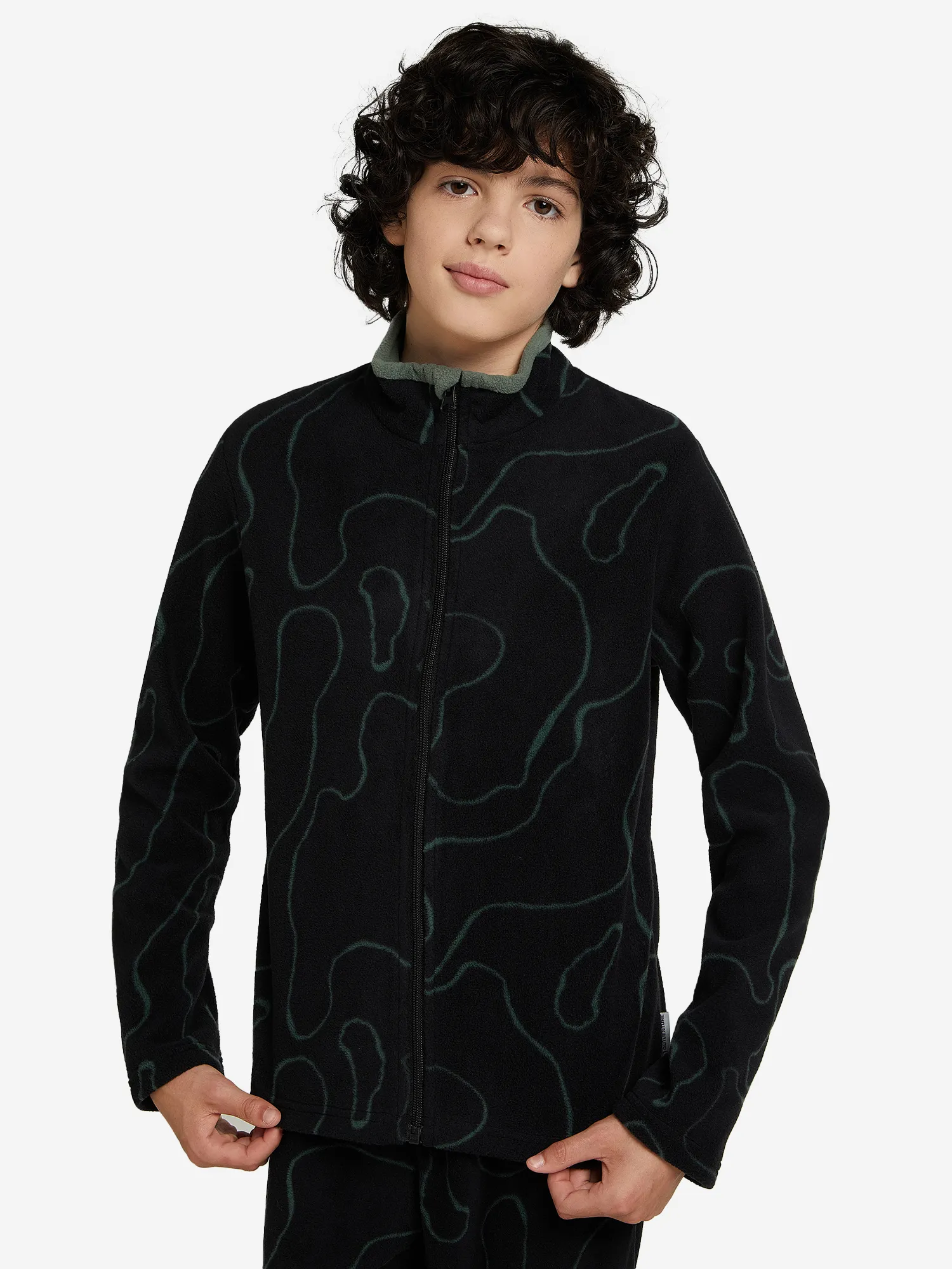 Джемпер флисовый для мальчиков Outventure, черный, арт. 126611out-b2