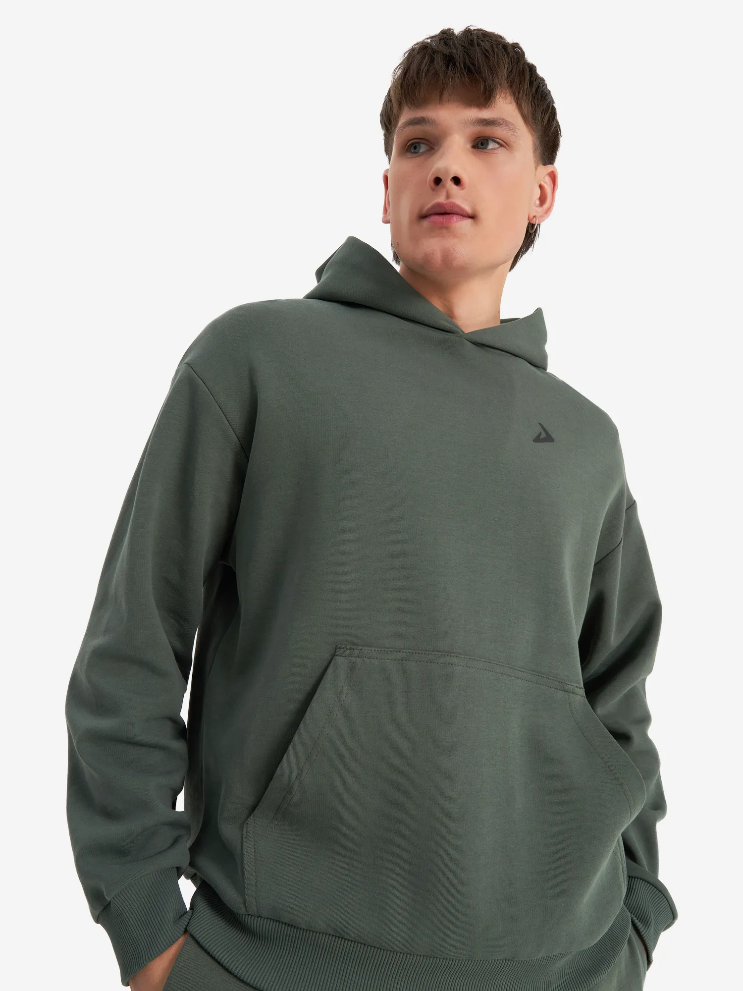 Худи мужское оверсайз Demix, зеленый, арт. 128526dmx-74