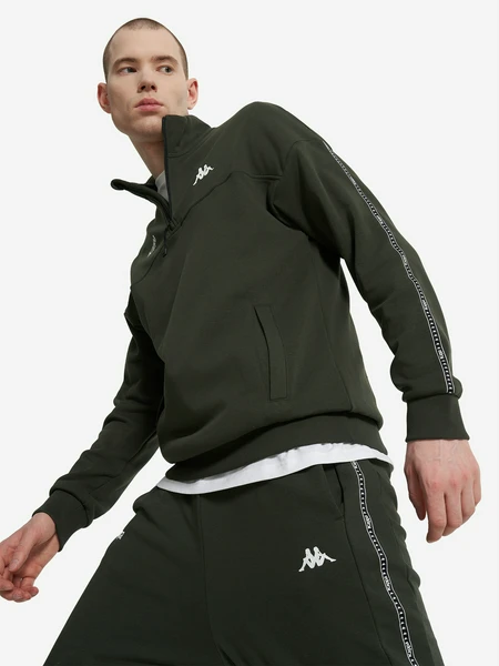 Толстовка мужская Kappa, зеленый, арт. 26635