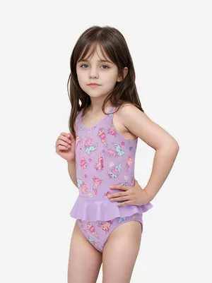 Купальник слитный для девочек Joss, фиолетовый, арт. 136595JSS-L1