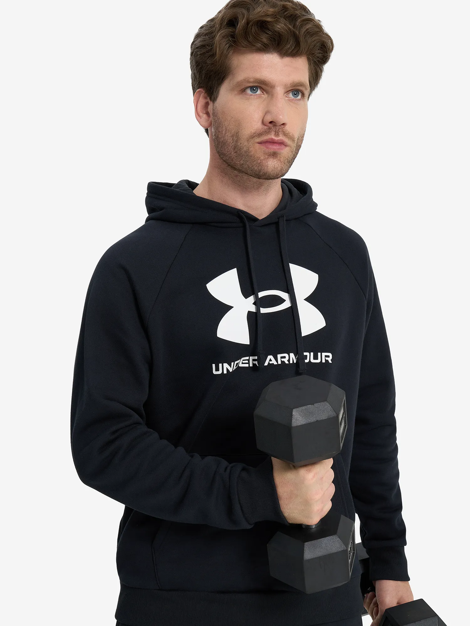 Худи Under Armour Rival Fleece, черный, арт. 1379758u0f-001