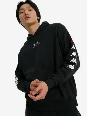 Худи мужское оверсайз Kappa, черный, арт. 134215KAP-99