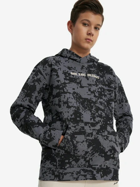 Худи Demix для мальчиков, черный, арт. 134484dmx-b1