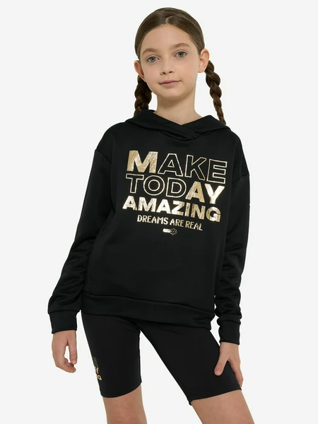 Худи для девочек Demix, черный, арт. 134466dmx-99