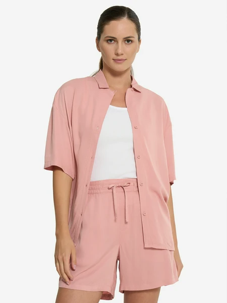 Рубашка с коротким рукавом, розовый, арт. 127743n16-80