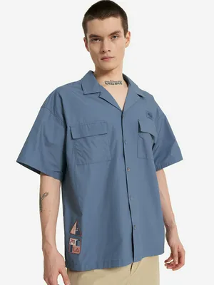 Рубашка с коротким рукавом мужская FILA, синий, арт. 133310FLA-S4