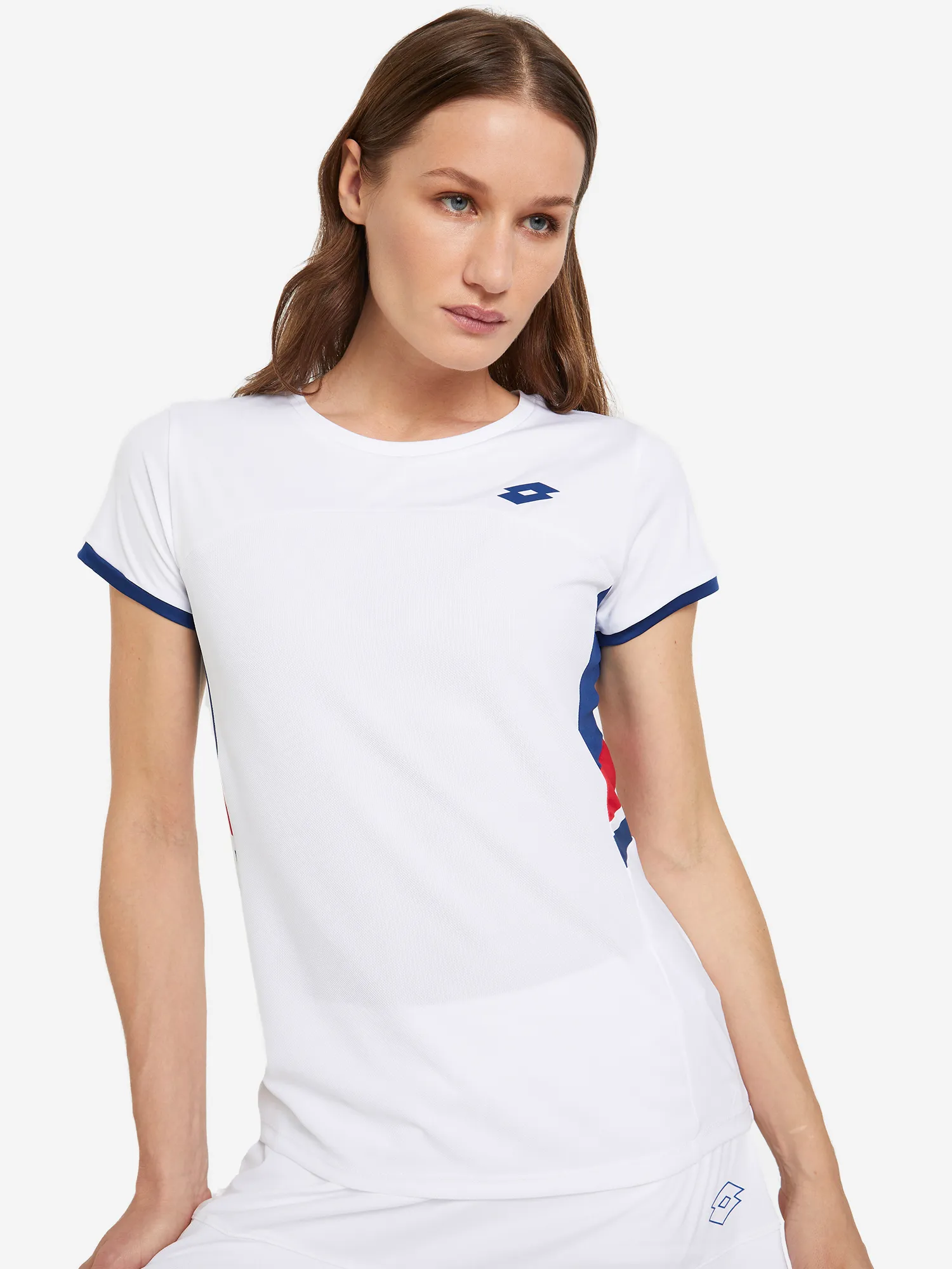 Футболка женская Lotto Squadra, белый, арт. 218795l0w-0f1