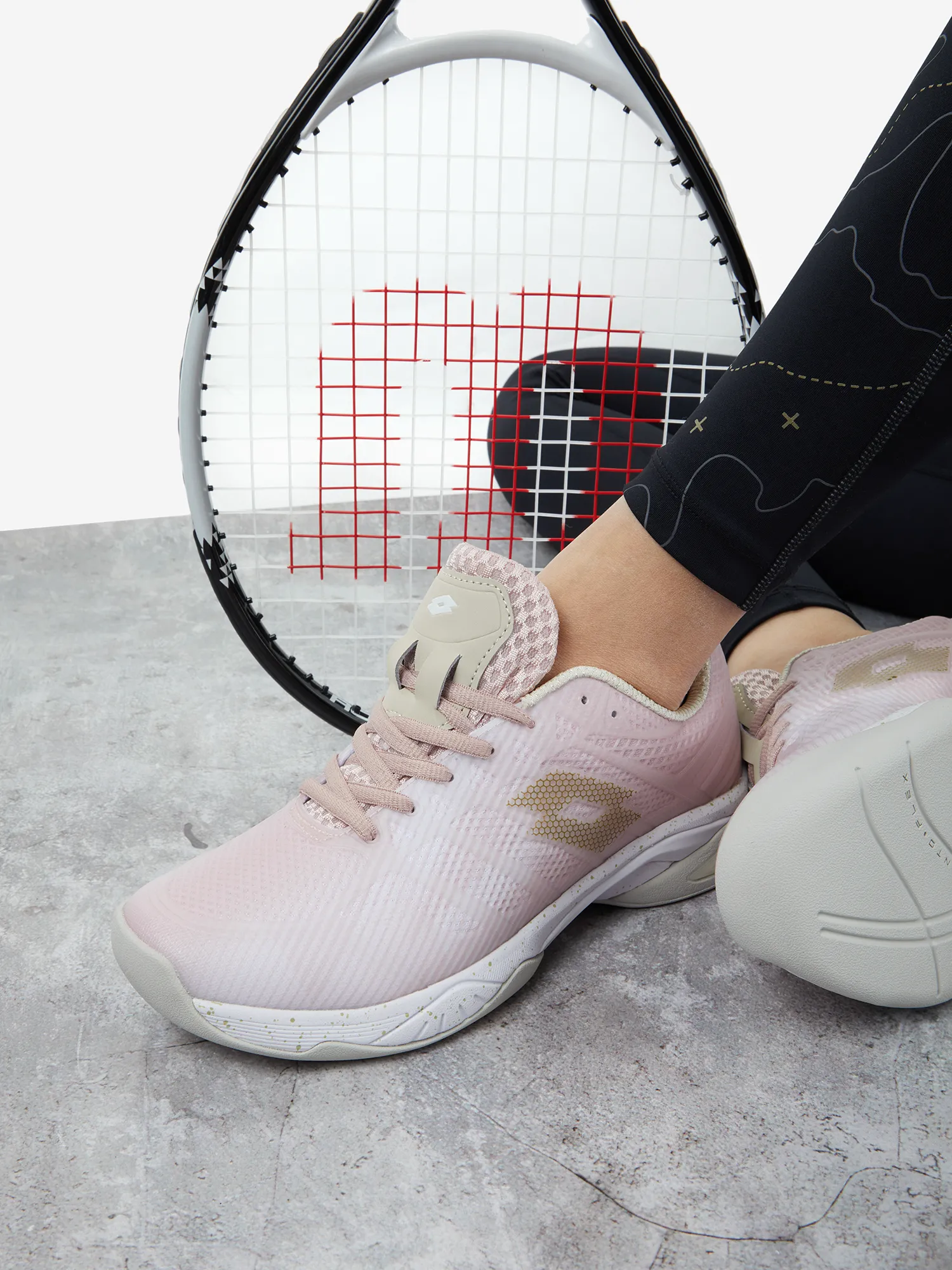 Кроссовки Lotto Mirage 300 III IDC для тенниса, розовый, арт. 220393l0w-atk