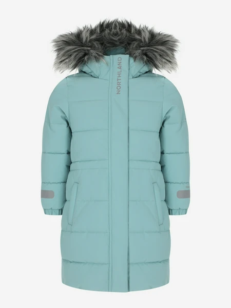 Пальто утепленное для девочек Northland, зеленый, арт. 130988n16-n1